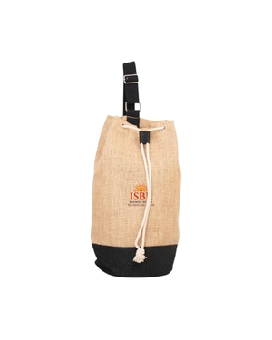 Oblique Banyan Drawstring Jute Bag